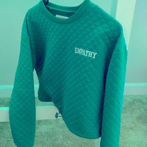 Green Sweatshirt , small in girls